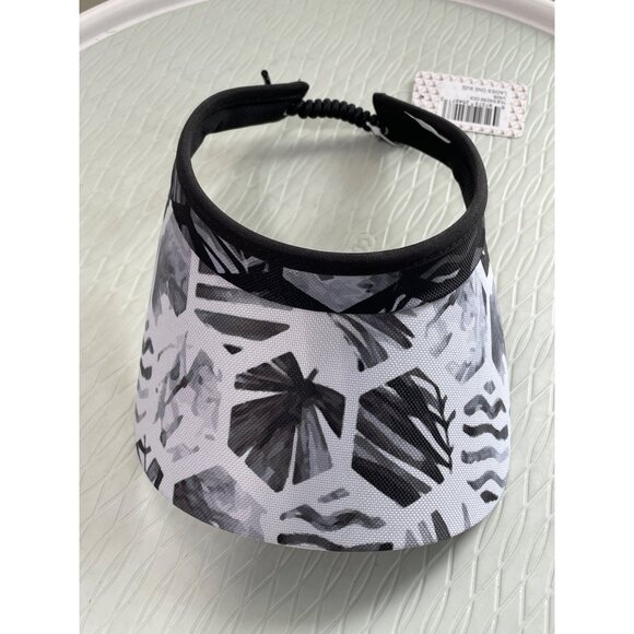 Glove it Palm Shadows Coil Visor OS Geometric Black White Gray Outdoor Golf NEW - Picture 2 of 7